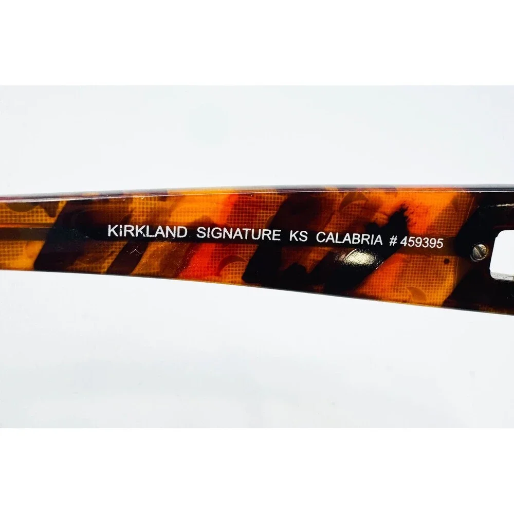 Kirkland Signature Eyeglasses Womens Tortoise Calabria Square 57-15-130 57mm